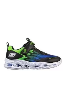 Image of Skechers Boys Vortexflash Zorent Trainers, Black/Multi, Size 13 Younger