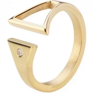 image of Mens STORM PVD Gold plated Rohaise Ring Size L