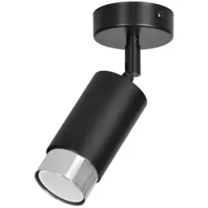 Image of Emibig Hiro Black/Chrome Single Spotlight 1x GU10