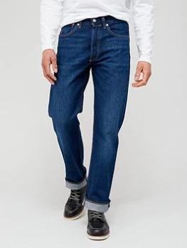 Image of Levis 501® Original Straight Fit Jeans - Blue, Fresh Clean, Size 30, Inside Leg Regular, Men