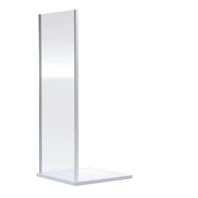 Image of nuie Rene 1900 x 800mm Side Panel - Chrome, Silver SMSP80-E6