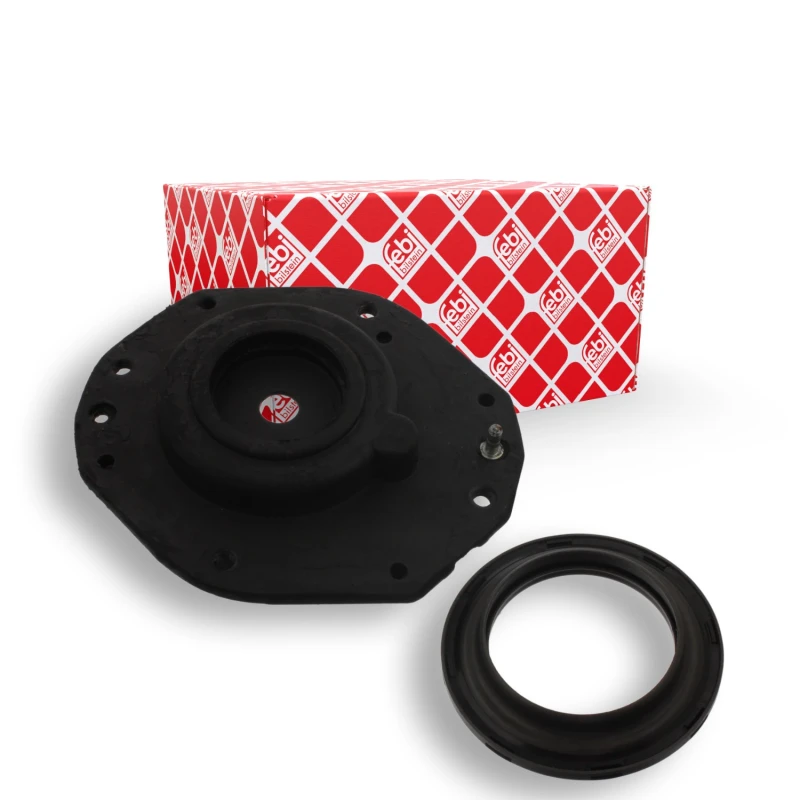Image of FEBI BILSTEIN 22127 Top strut mount Front Axle Left, with ball bearing Elastomer Suspension Strut Support Bearing (1180)