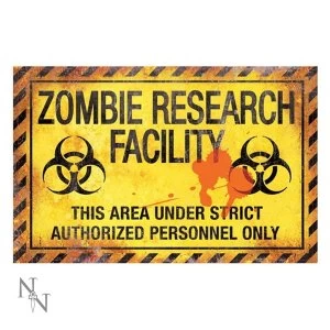 image of Zombie Research Facility Sign