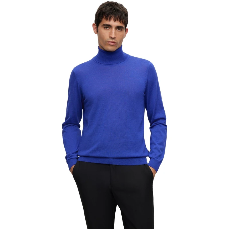 Image of Boss Mens Musso P Crew Sweatshirt Dark Purple male M