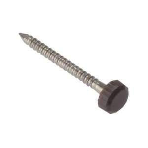 Image of ForgeFix Polytop Pin Brown Stainless Steel 25mm Box 250