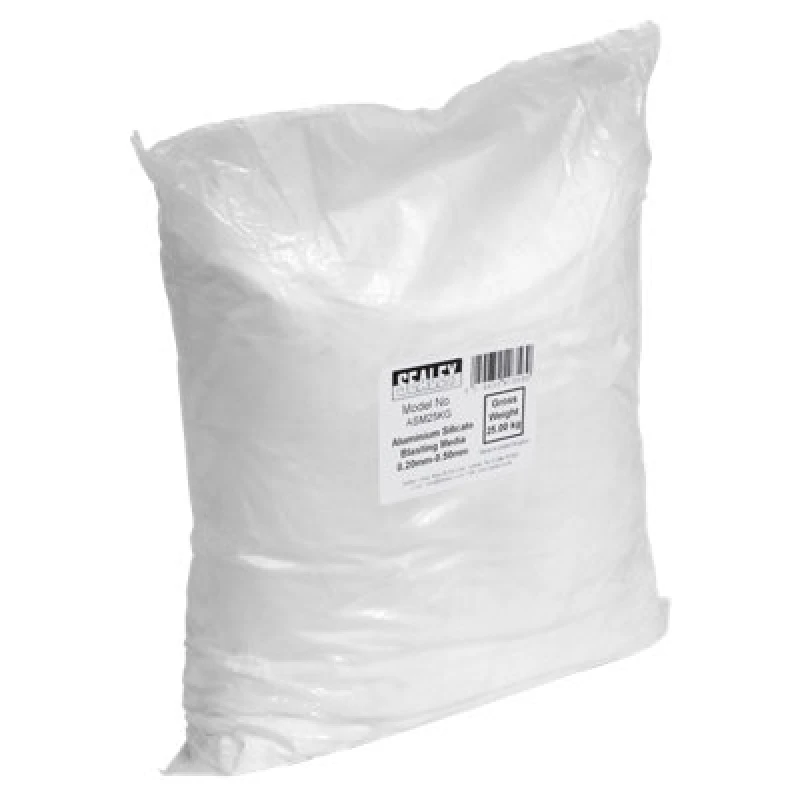 Image of Sealey Aluminium Silicate Blasting Media 0.20mm - 0.50mm ASM25KG Weight: 25kg