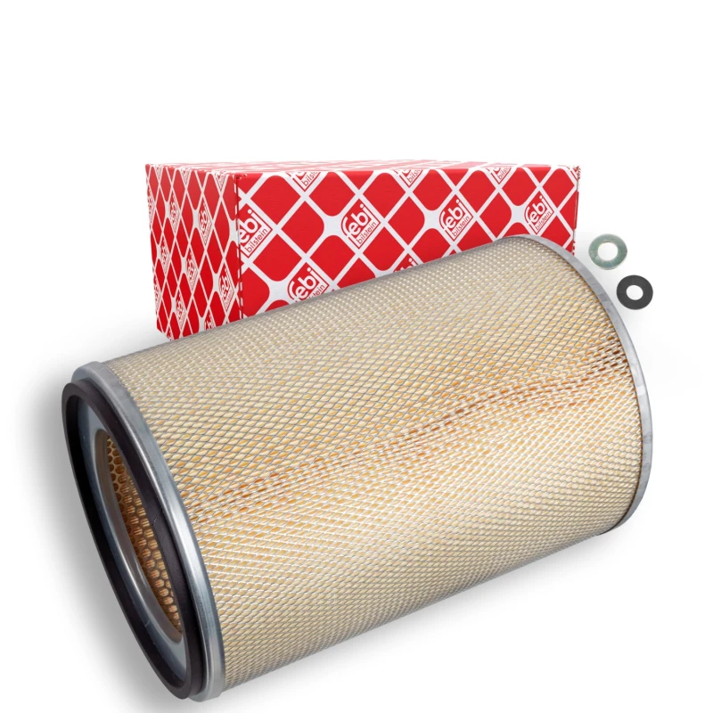 Image of FEBI BILSTEIN 170543 Air filter Filter Insert, with gaskets/seals Air Filter (8)