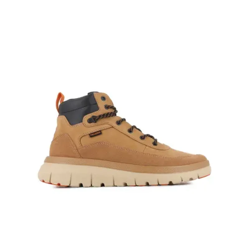 Image of Palladium Pallaflex Cuff Leather Trainers camel Men 44 (9.5)