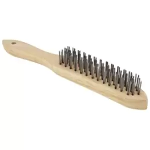 Image of 04174 4-Row Mild Steel Wire Brush - SIP