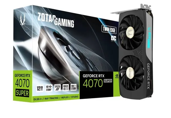 Image of Zotac GeForce RTX 4070 SUPER Twin Edge OC 12GB GDDR6X Graphics Card