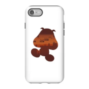 Image of Nintendo Super Mario Goomba Silhouette Phone Case - iPhone 7 - Tough Case - Gloss