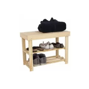 Image of shoe bench with solid top