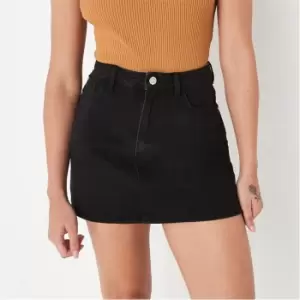 image of Missguided Line Mini Skirt - Black