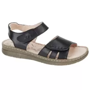 Image of Boulevard Womens/Ladies Leather Sandals (5 UK) (Black)