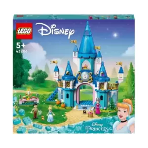 image of LEGO Disney Cinderella & Prince Charming's Castle Set (43206)