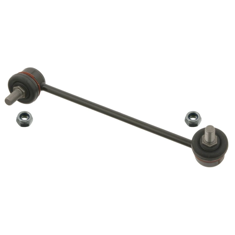 Image of FEBI BILSTEIN 31107 Anti-roll bar link OE Turbo NEW, Front Axle Left Steel Link Stabiliser (3229)