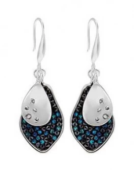 Image of Jon Richard Blue Crystal Rocks Earring
