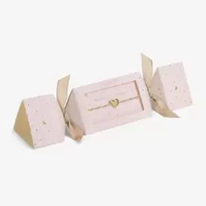 Image of Christmas Cracker Merry & Bright Silver 17.5cm Stretch Bracelet 5445