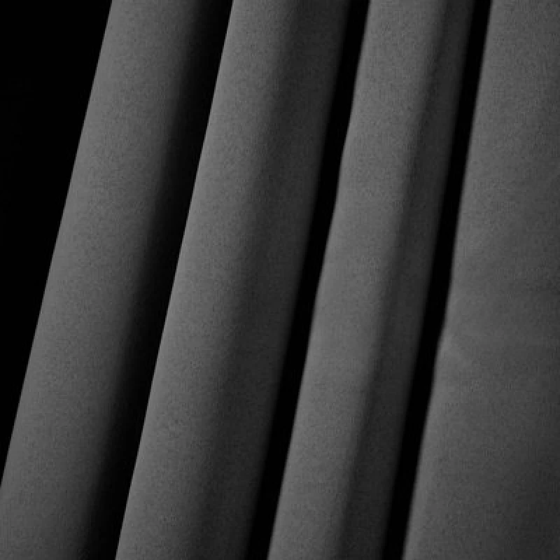 Image of OHS OHS Pair of Thermal Ready Made Eyelet Blackout Curtains in Charcoal Size: 117cm width x 137cm drop Charcoal 117cm width x 137cm drop Unisex 5027
