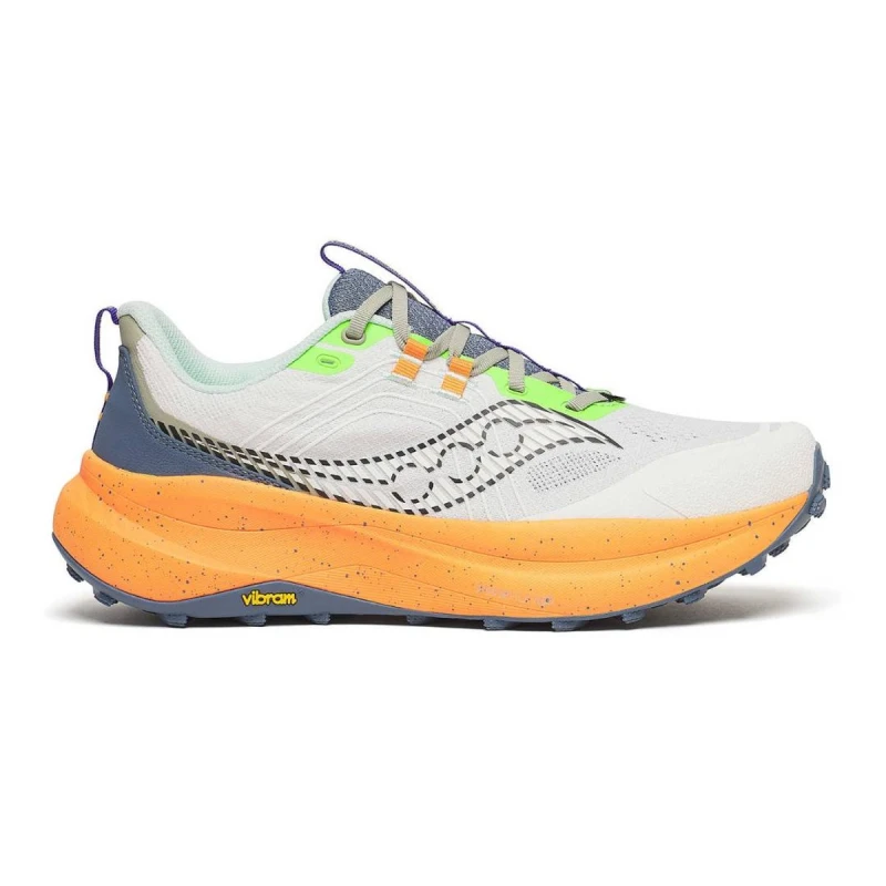 Image of Saucony Xodus Ultra 4 Shoes White Orange SS26, Size 41 - EUR