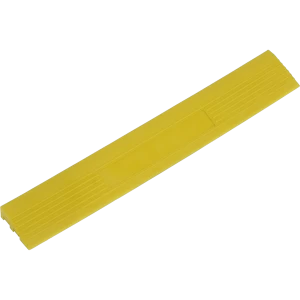 image of Sealey Anti Slip Polypropylene Male Edging Tile Yellow 400mm 60mm Pack of 6