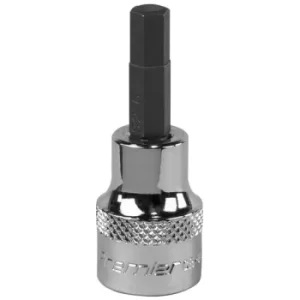 image of Sealey SBH009 Hex Socket Bit 6mm 3/8"Sq Drive