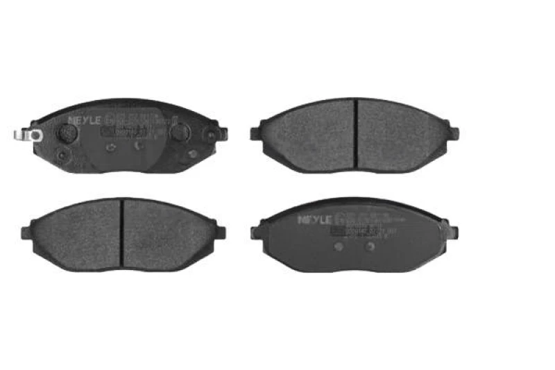 Image of MEYLE 025 252 6817/W Brake pad set Front Axle, with acoustic wear warning, Original Quality, with anti-squeak plate Brake Pad Set,disc brake (402)