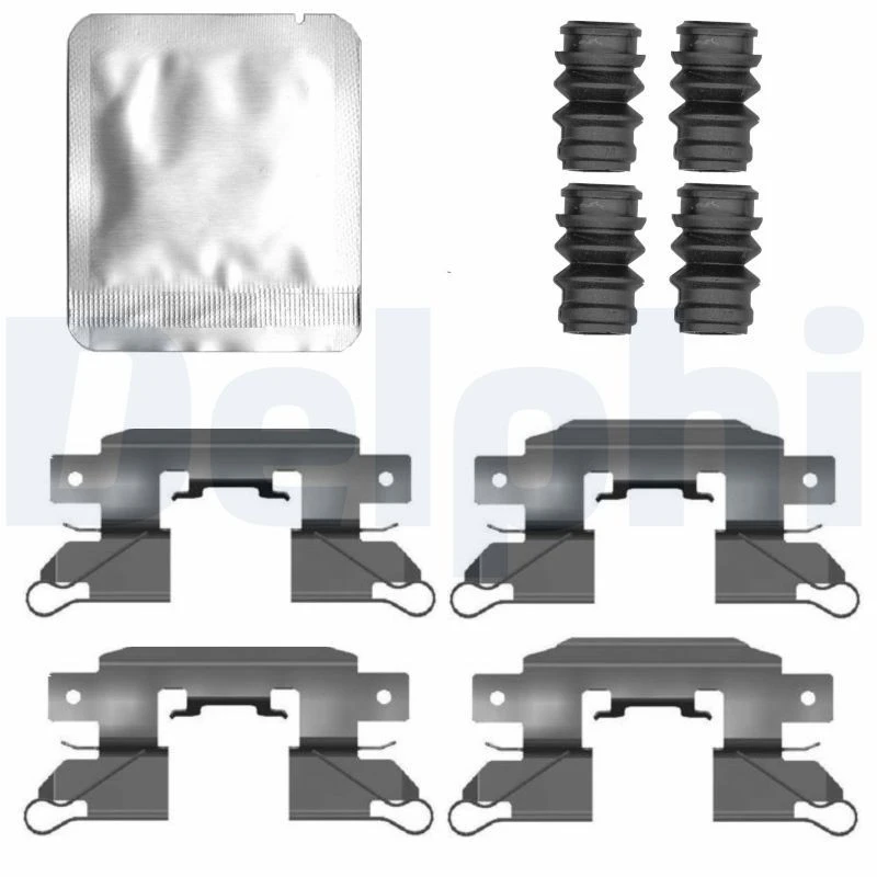 Image of DELPHI Brake pad fitting kit DELPHI LX0802