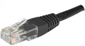 Image of Patch Cord RJ45 CAT.6 U/UTP Black - 3 M Copper/Aluminium