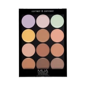 image of MUA Professional Correct and Conceal Palette Cool Multi