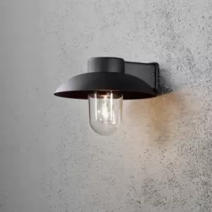 Image of Mani Outdoor Classic Dome Wall Light Matt Black Max Watt 1x 60, E27, IP44