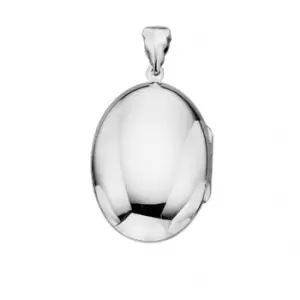 image of Beginnings Sterling Silver P3531 Large Oval Locket Pendant