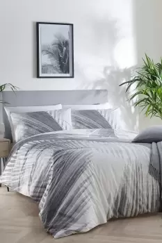 image of 'Mindo' Eco Range Tropical Leaf Print Duvet Cover Set