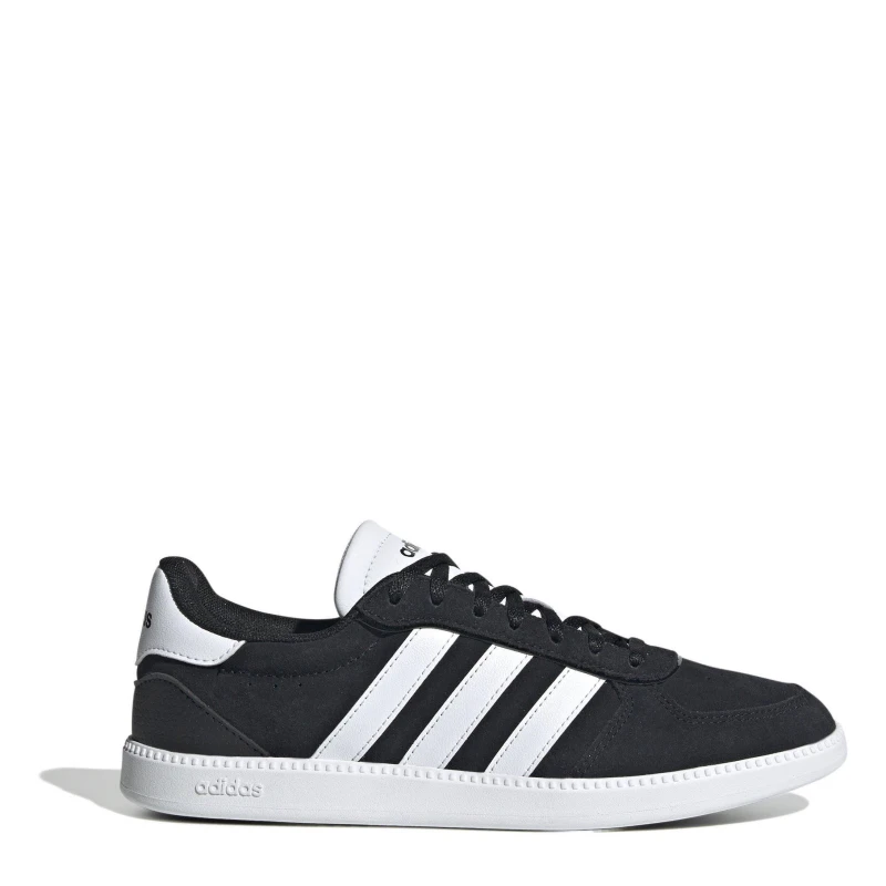 Image of adidas Breaknet Sleek Suede Womens Shoes Black/White female 4 (36.7)