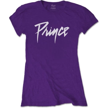 Prince - Logo Womens X-Small T-Shirt - Purple