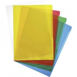 Image of Durable Plastic sleeve 2337 A4 Polypropylene 0.12mm Transparent, Yellow, Red, Green, Blue 233700 100 pcs