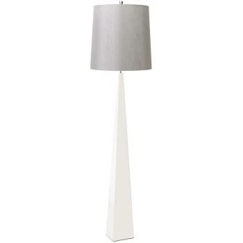 Image of Ascent - 1 Light Floor Lamp White, E27 - Elstead