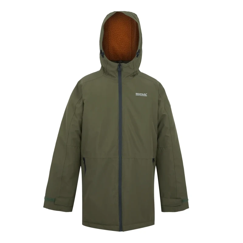 Image of Waterproof jacket for children Regatta Farbank II Vert Unisex 4/5 ans