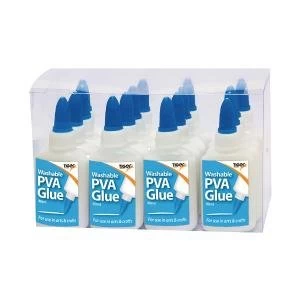 image of Tiger Washable PVA Glue 40ml Pack of 16 301559