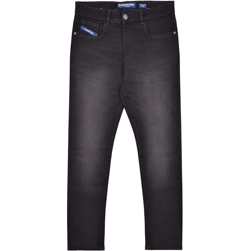 Image of Lambretta Lambretta Men Chester Straight Jeans in Dark Blue Size: 34R Dark Blue 34R Male 5063703946438