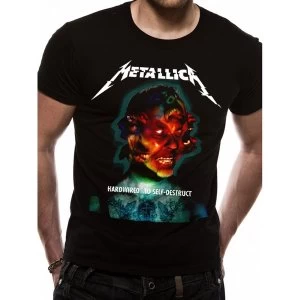 Image of Metallica - Hardwired Album Cover Unisex Large T-Shirt - Black