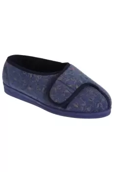 image of Helen Floral Superwide Slippers