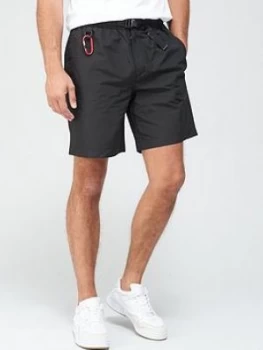 image of Penfield Nylon Shorts - Black