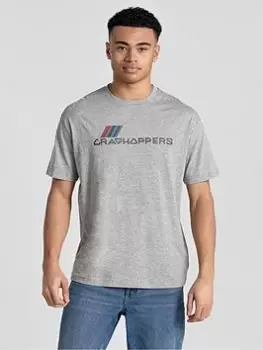 Image of Craghoppers Crosby Short Sleeved T-Shirt, Grey, Size 2XL, Men