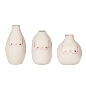 Image of Sass & Belle Girl Power Boobies Vases- Set of 3