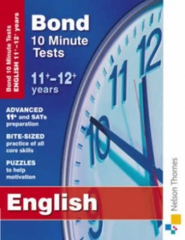 Image of Bond 10 Minute Tests. 11+-12+ Years English by Sarah Lindsay Paperback