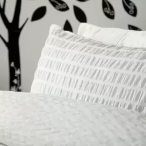 Image of Belledorm Lincoln Duvet Cover Set (Kingsize) (White)