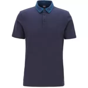 image of Boss Pine Polo Shirt - Blue