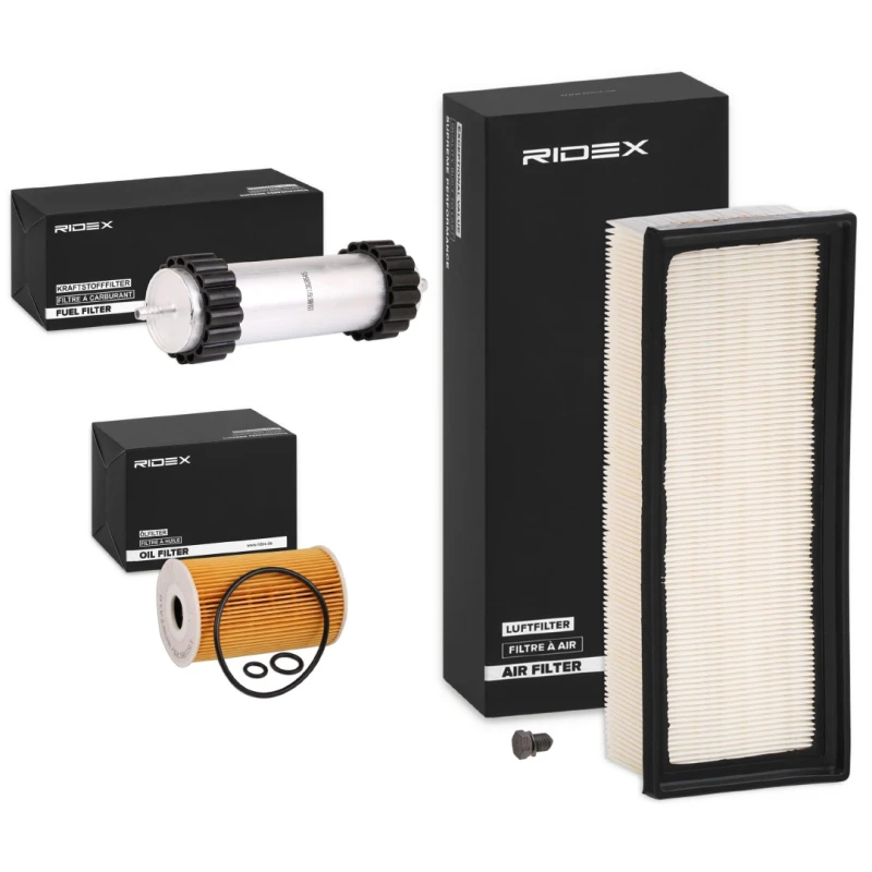Image of RIDEX 4055F9294 Filter Set with gaskets/seals, with seal ring Filter Set (4055)