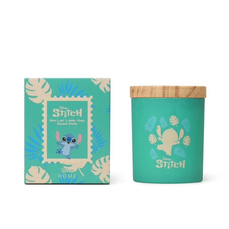 Image of Disney Stitch Palm Leaf & Malay Apple Scented Candle 195g